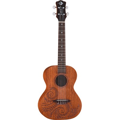 Luna Tattoo Mahogany Tenor Acoustic Ukulele w/Gigbag