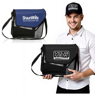 Slanted Flap Messenger Bag