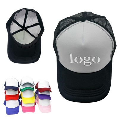 Foam Trucker Hat Mesh Back Cap