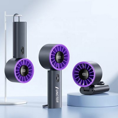 4000mAh Portable Foldable Fan Speed (1-100) LED Display