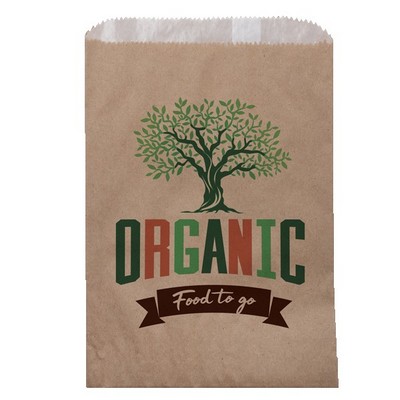 Full Color Natural Food Safe Paper Bags (6.75" x 9.25")
