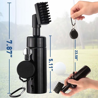 Golf Club Cleaning Kit - with Cover & Retractable Clip