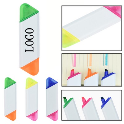 Dual Tip Highlighter Pen w/ Chisel Nibs