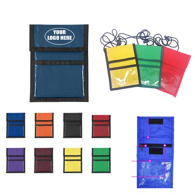 Multifunctional Folding Neck Hanging ID Bag