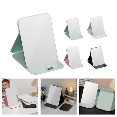 Portable Cosmetic Desk Mirror w/ PU Leather Cover