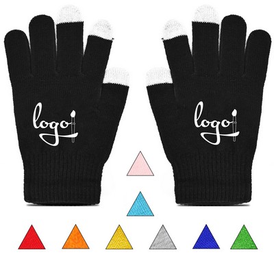 Winter Warm Touch Screen Knit Gloves