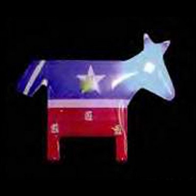 Democratic Party Donkey Flash Lapel Pin