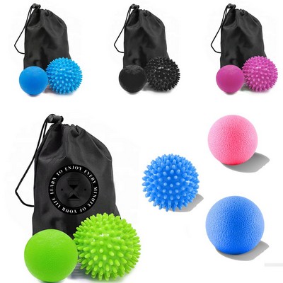 2-Piece Therapy Massage Ball Set w/Bag