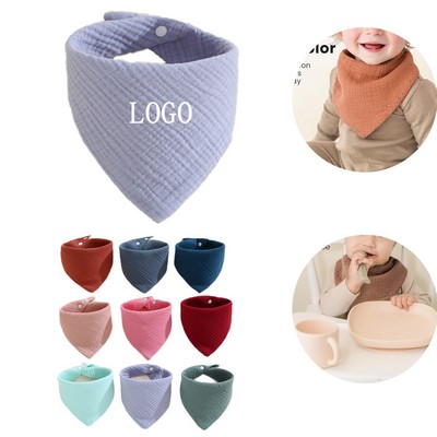Muslin Baby Bandana Bibs 100 Cotton Absorbent Drool Bibs Set