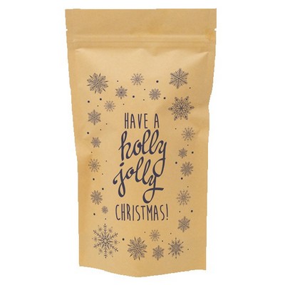 Snowflakes Predesigned Kraft Barrier Pouch (6"W x 11"H x 3"D)