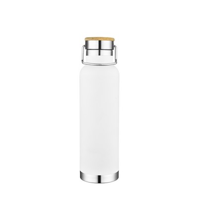 Endura 22 oz White Stainless Steel Bottle