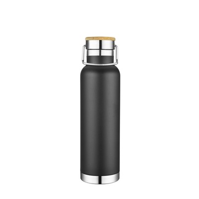 Endura 22 oz Black Stainless Steel Bottle