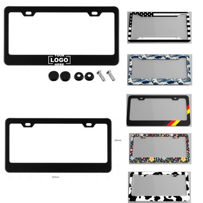 Black License Plate Holder