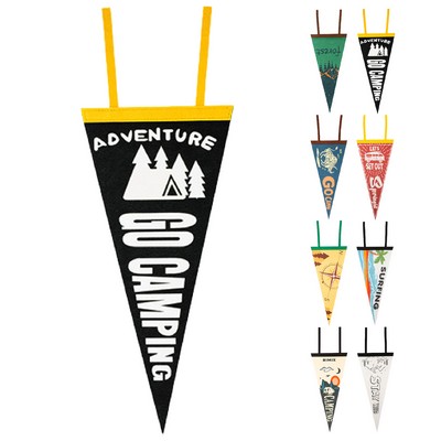 Decorative Felt Triangle Banner For Camping