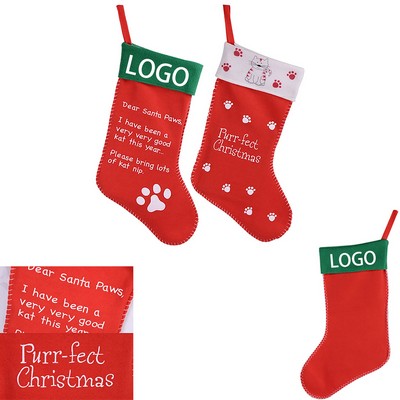 Christmas Tree Hanging Sock