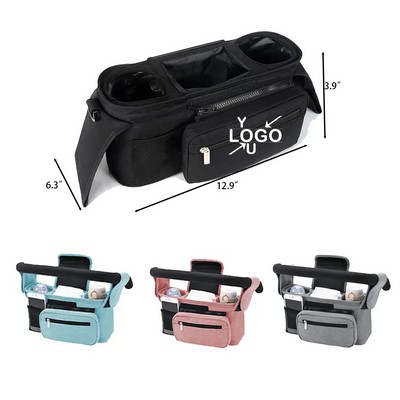 Versatile Baby Stroller Organizer with Removable Phone Pouch