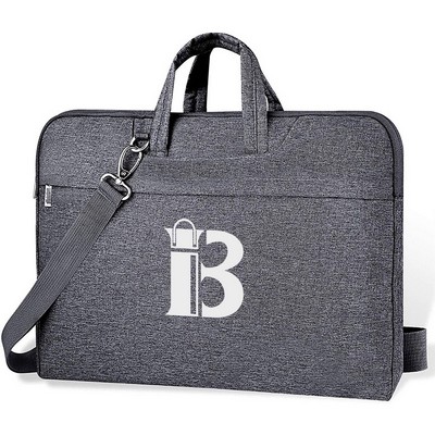 Waterproof Oxford Laptop Shoulder Bag w/ Pockets