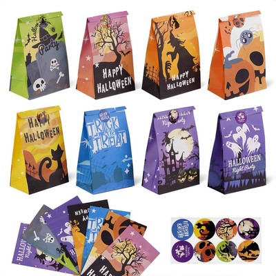 Eco Friendly Colorful Halloween Printed Paper Gift Bags