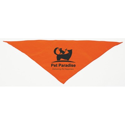 Personalized Small Orange Triangle Pet Bandana