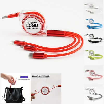 3-in-1 Multi-function Data Cable