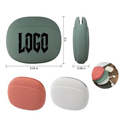 Silicone Portable Wired Headphone Organizer