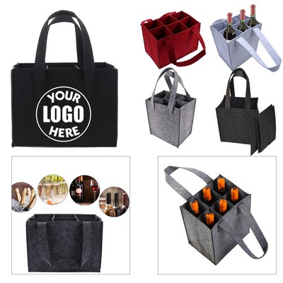 Felt Wine Tote Bag