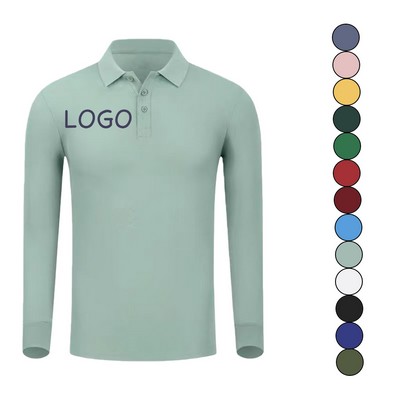 Combed Long Sleeve Polo