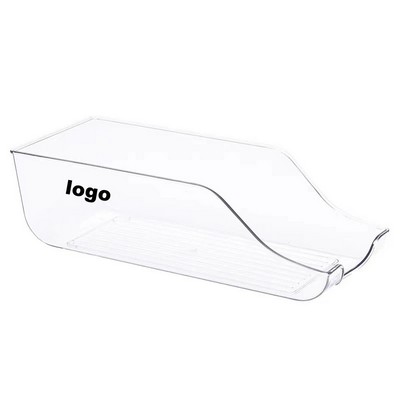 Clear Large Plastic Storage Container for Kitchen Fridge Organization