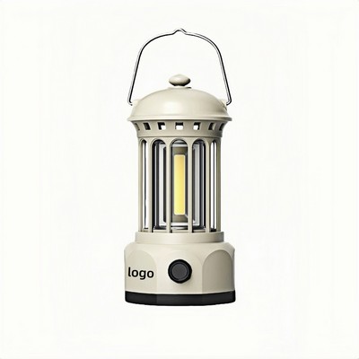 Vintage Style COB Camping Lantern with Warm Glow for Outdoor and Gift Use