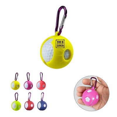 Silicone Golf Ball Holder with Carabiner