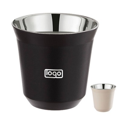 2.7oz Double Wall Stainless Steel Espresso Cup
