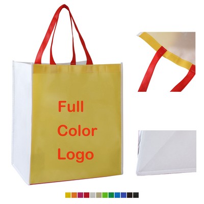 Custom Full Color Non-woven Laminated Tote Bag