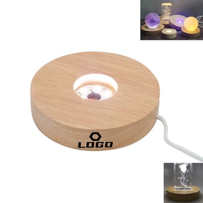 Wooden Base Night Light