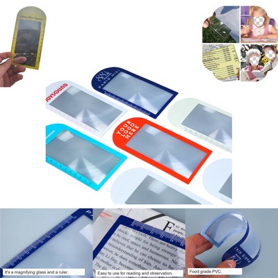 3X Bookmark Magnifier with Ruler