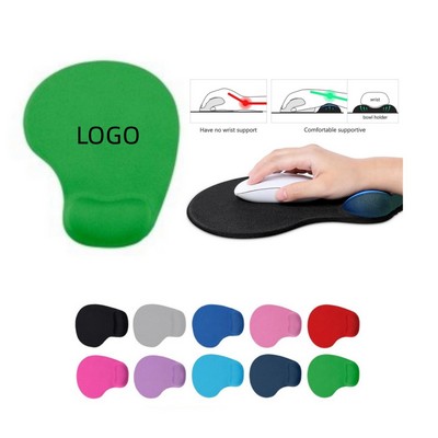 Mouse Pad With Integrated Gel Rest