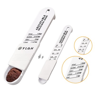 2 Pieces Units Adjustable Measuring Spoons