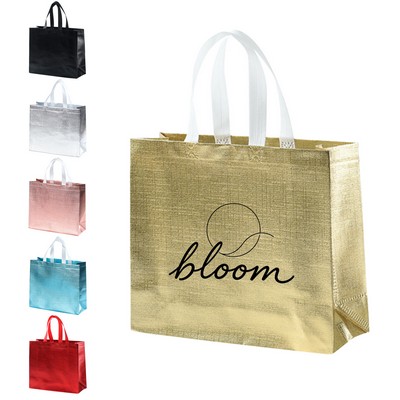 Metallic Laminated Non-Woven Tote