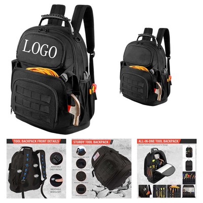 Large Portable Oxford Tool Backpack