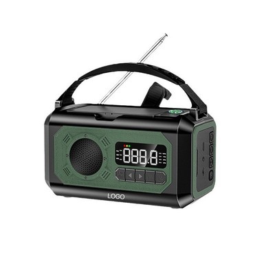 Hand Crank Portable Emergency Power Generator with Solar Charging and Outdoor Lighting
