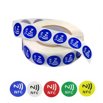 1" Anti-Metal Waterproof NFC Tap Stickers