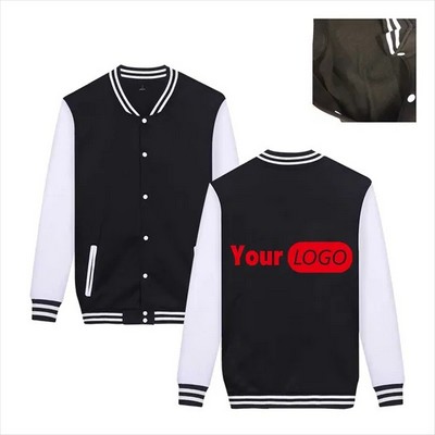 Polyester Baseball Jacket(Ocean)