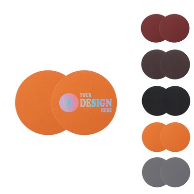 2 PC Set PU Car Coaster