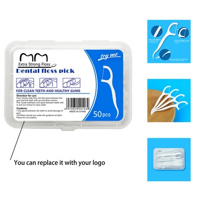 50 Pieces Of Dental Floss Box