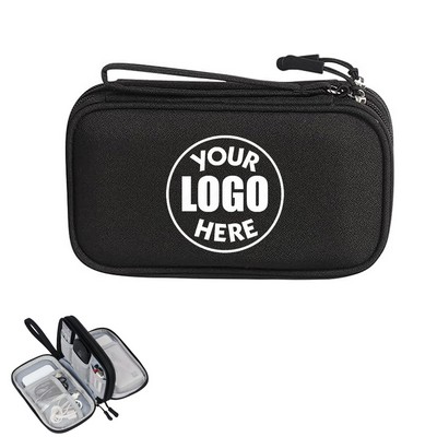 Waterproof Double-Layer Electronic Accessories Carrying Bag