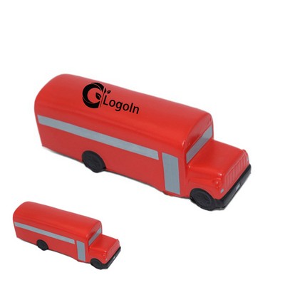 Foam Red School Bus Stress Ball Toy Squeeze Gift