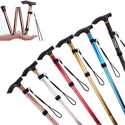 Aluminum Alloy Foldable Telescopic Walking Cane