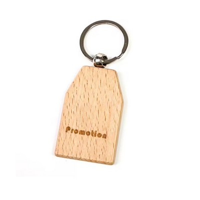 Laser Engraved Wooden Key Tag