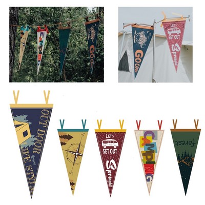 Outdoor Camping Triangle Pennant Flag