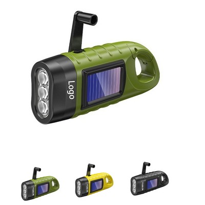 Crank Solar Flashlight