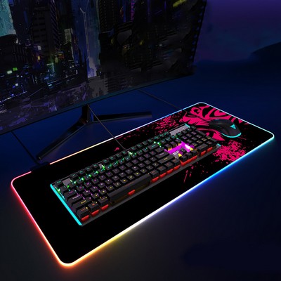 16" x 35" Large RGB Glowing Gaming Mouse Pad LED Mouse Pad